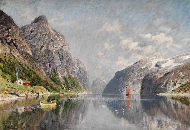 Adelsteen_Normann-Norsk_fjordlandskap